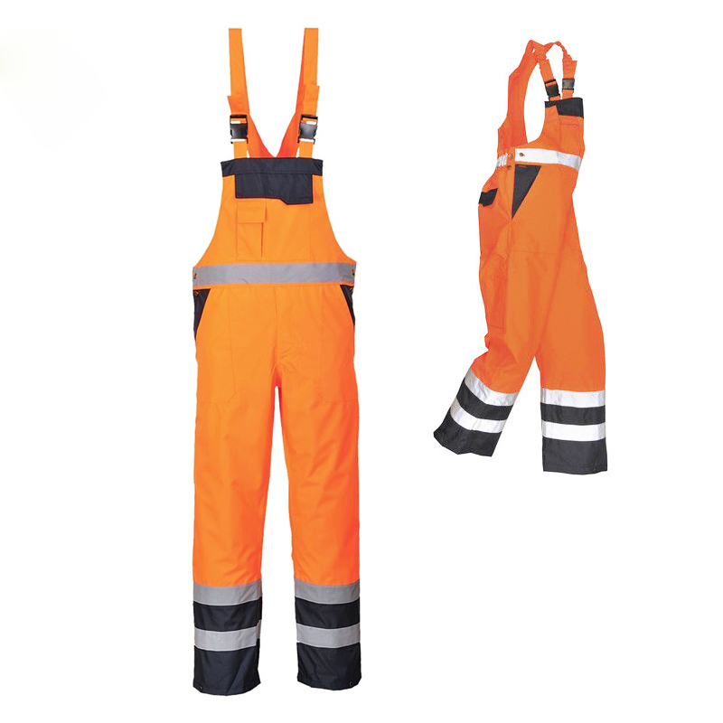 High-visibility-reflective-orange-safety-workwear-work